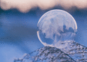 Bulle de savon aux motifs glac&eacute;s
